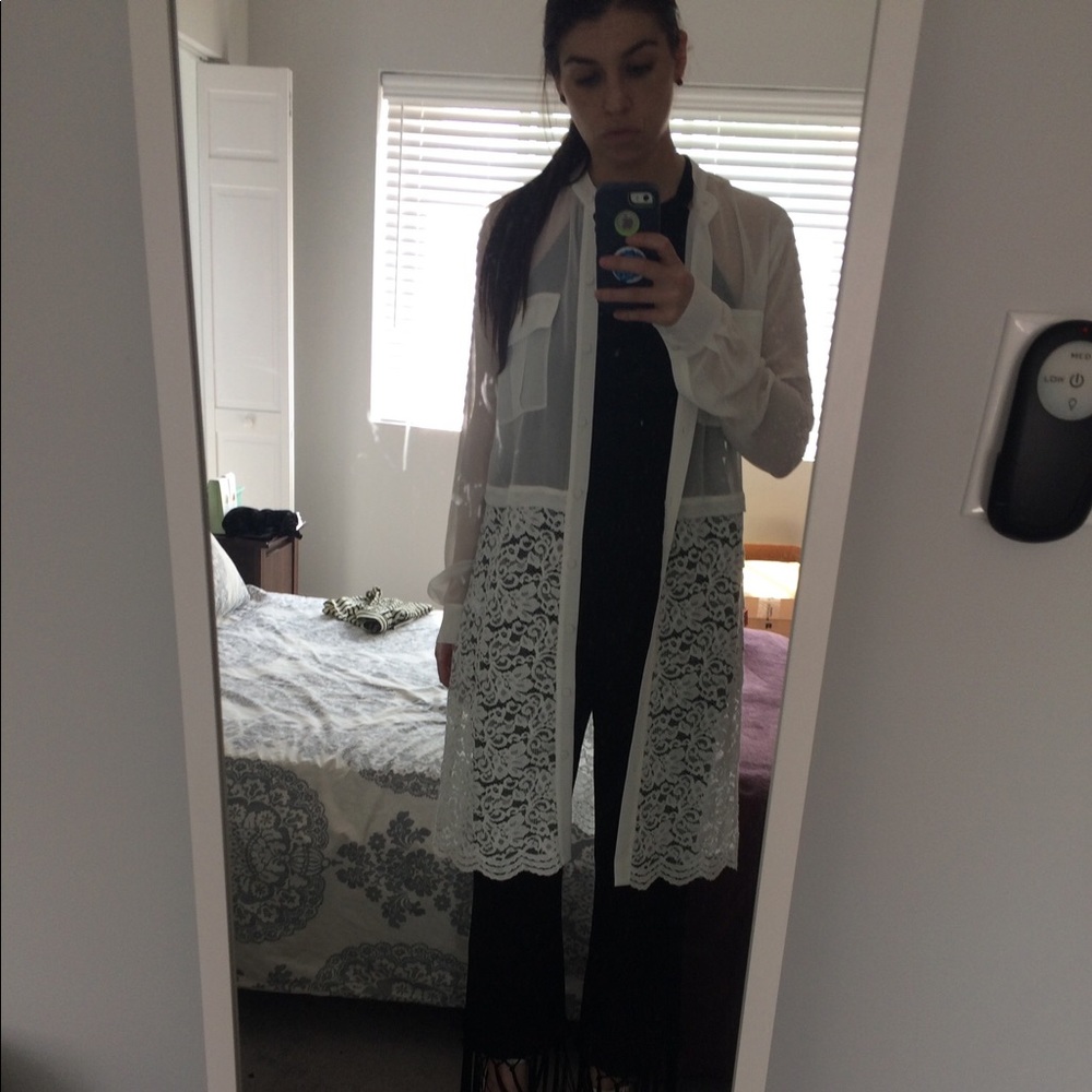 Bcbg dress/button down long top
